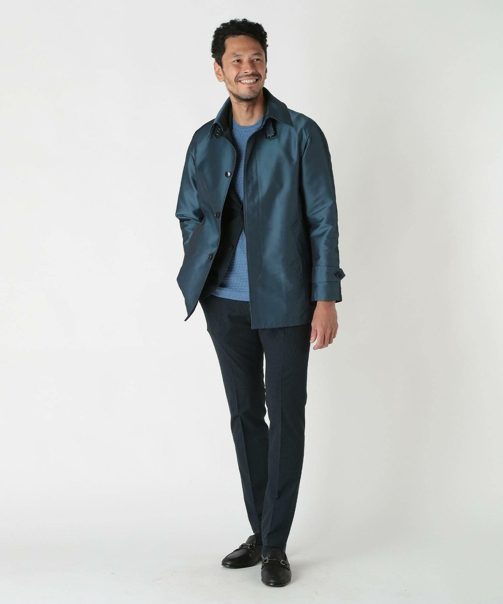 MEN'S BIGI シャンブレーツイルメモリースプリングコート ネイビー