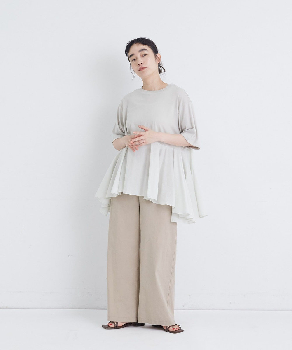 congés payés ADIEU TRISTESSE ワイドストレートパンツ ベージュ