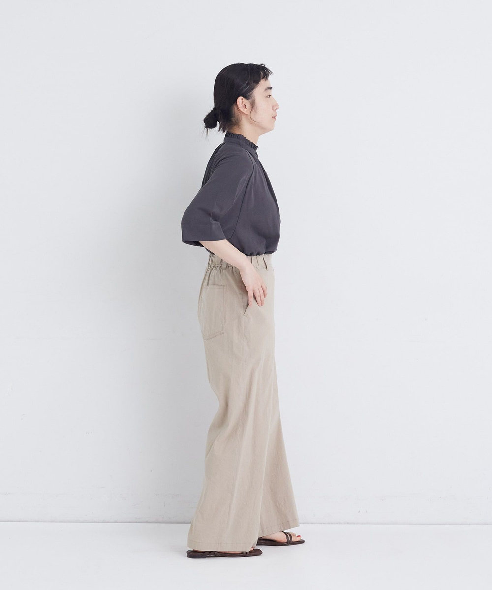 congés payés ADIEU TRISTESSE ワイドストレートパンツ ベージュ