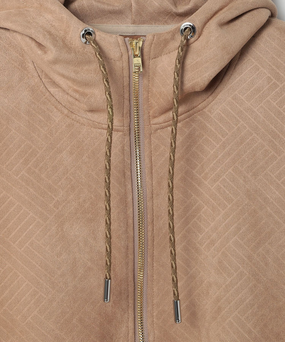 MEN'S BIGI テックスエードエンボスパーカー ベージュ