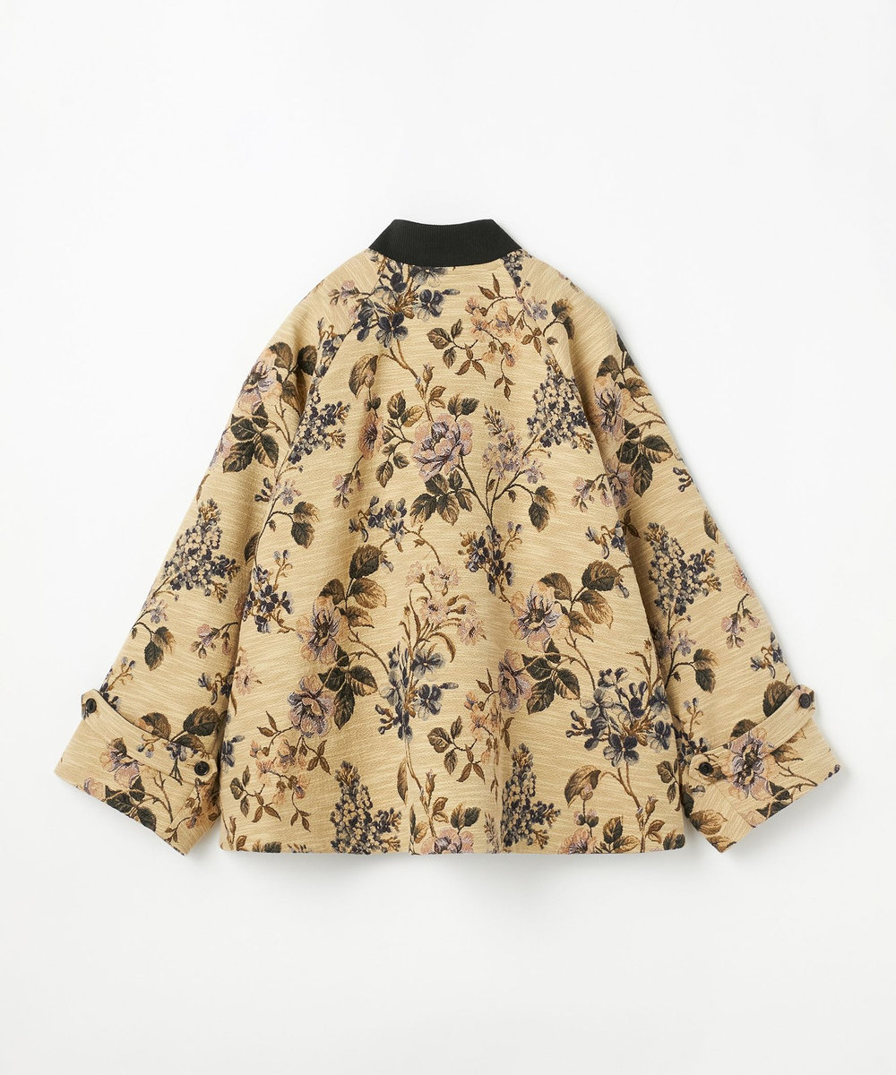 DÉPAREILLÉ FLOWER JACQUARD BLOUSON / フラワージャガードブルゾン ベージュ