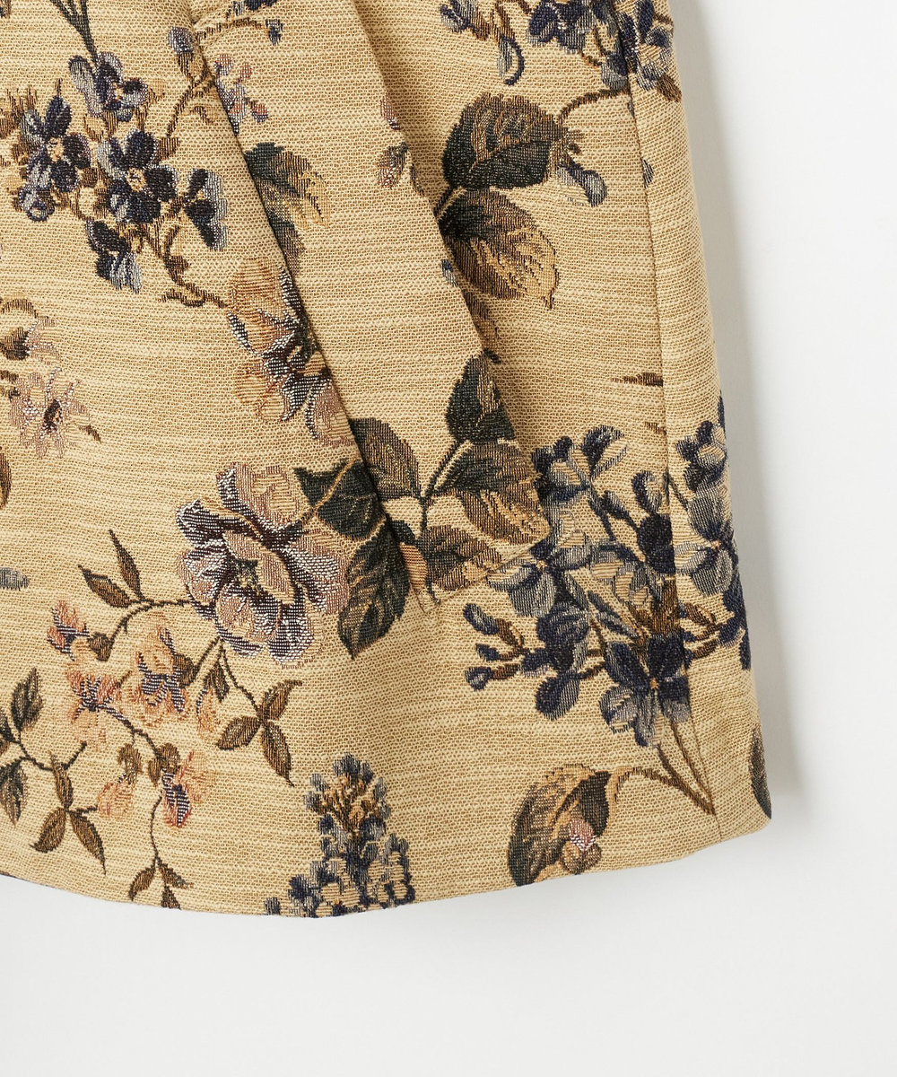 DÉPAREILLÉ FLOWER JACQUARD BLOUSON / フラワージャガードブルゾン ベージュ