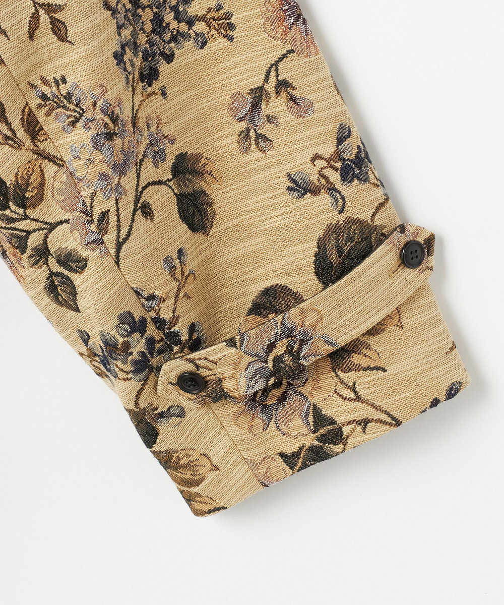 DÉPAREILLÉ FLOWER JACQUARD BLOUSON / フラワージャガードブルゾン ベージュ