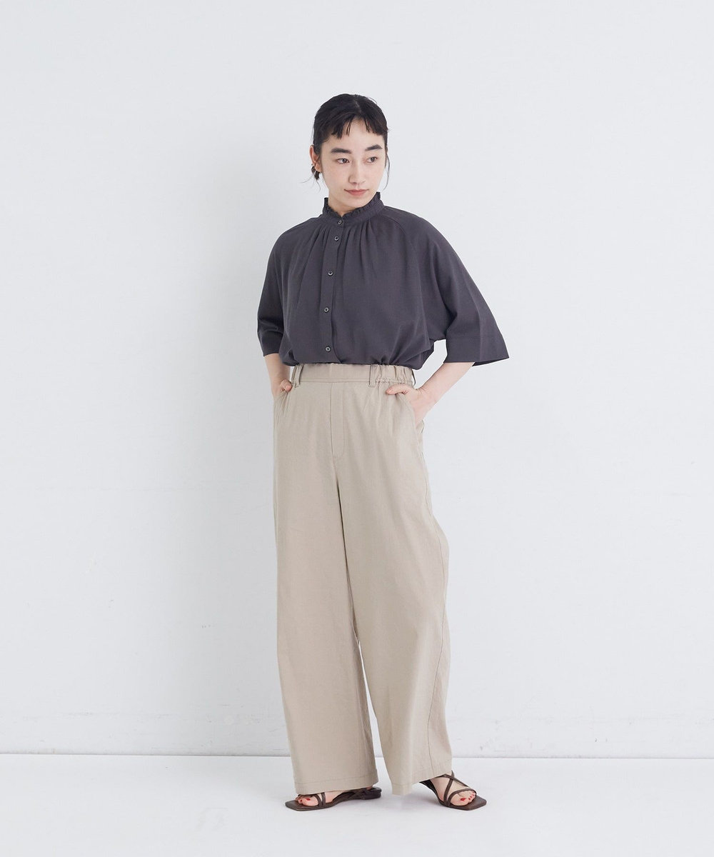 congés payés ADIEU TRISTESSE ワイドストレートパンツ ベージュ