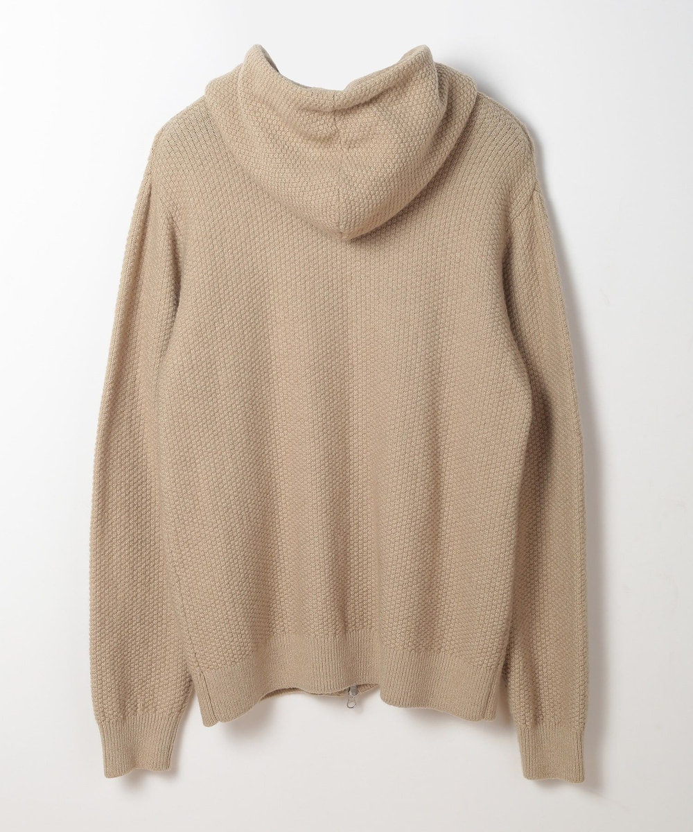 MEN'S BIGI ケーブルニットパーカー ベージュ