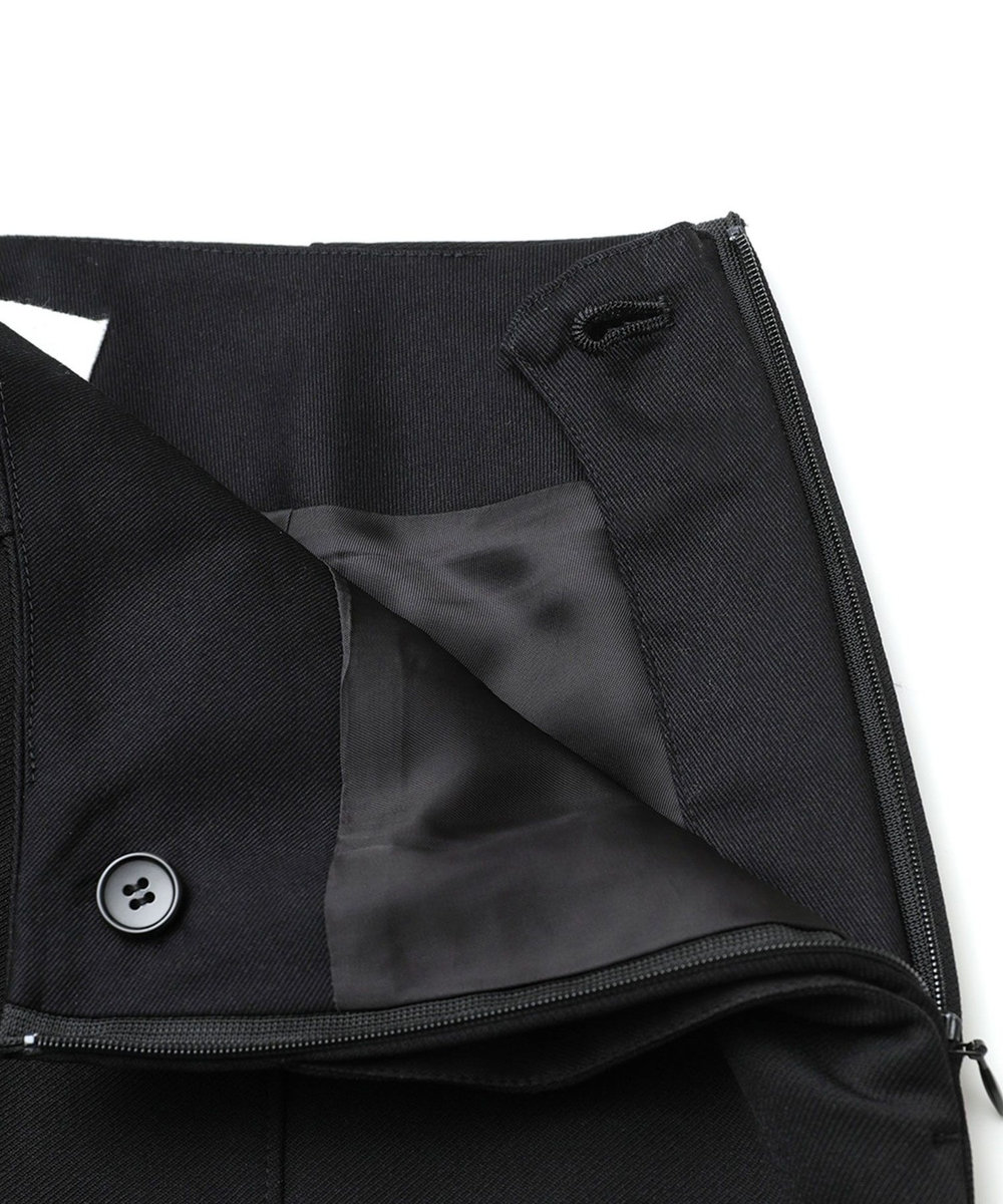 1er Arrondissement ＜J.C.M (ジェイシーエム)＞スリットフレアーパンツ ブラック