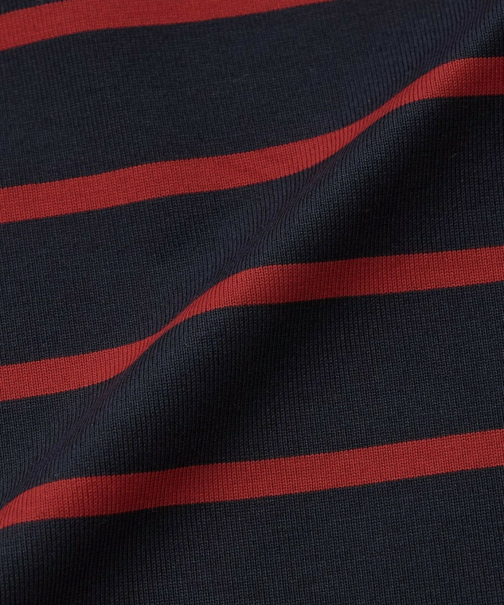 L'EQUIPE コットンボーダープルオーバー レッド
