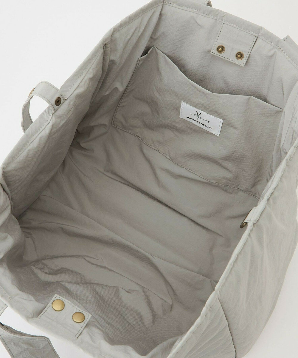 L'EQUIPE ateliers PENELOPE×L'EQUIPE ボンディングトートバッグ ライトグレー