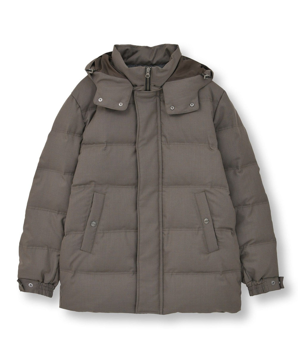 MEN'S BIGI TRシャンブレー ダウンジャケット＜撥水加工＞ ブラウン