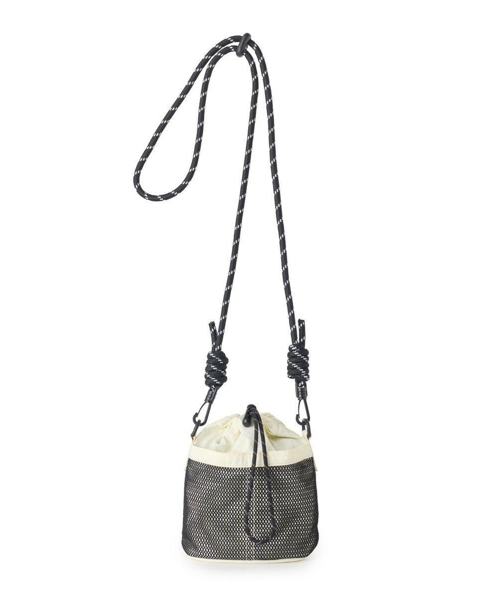 UNION STATION ナイロンドローコード巾着バッグ オフホワイト