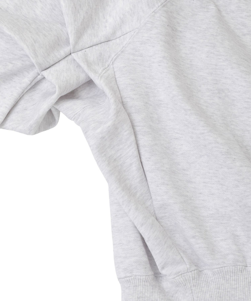 1er Arrondissement ＜COGTHEBIGSMOKE (コグ ザ ビッグ スモーク)＞“LEILA WIDE CUFF"スウェット ライトグレー