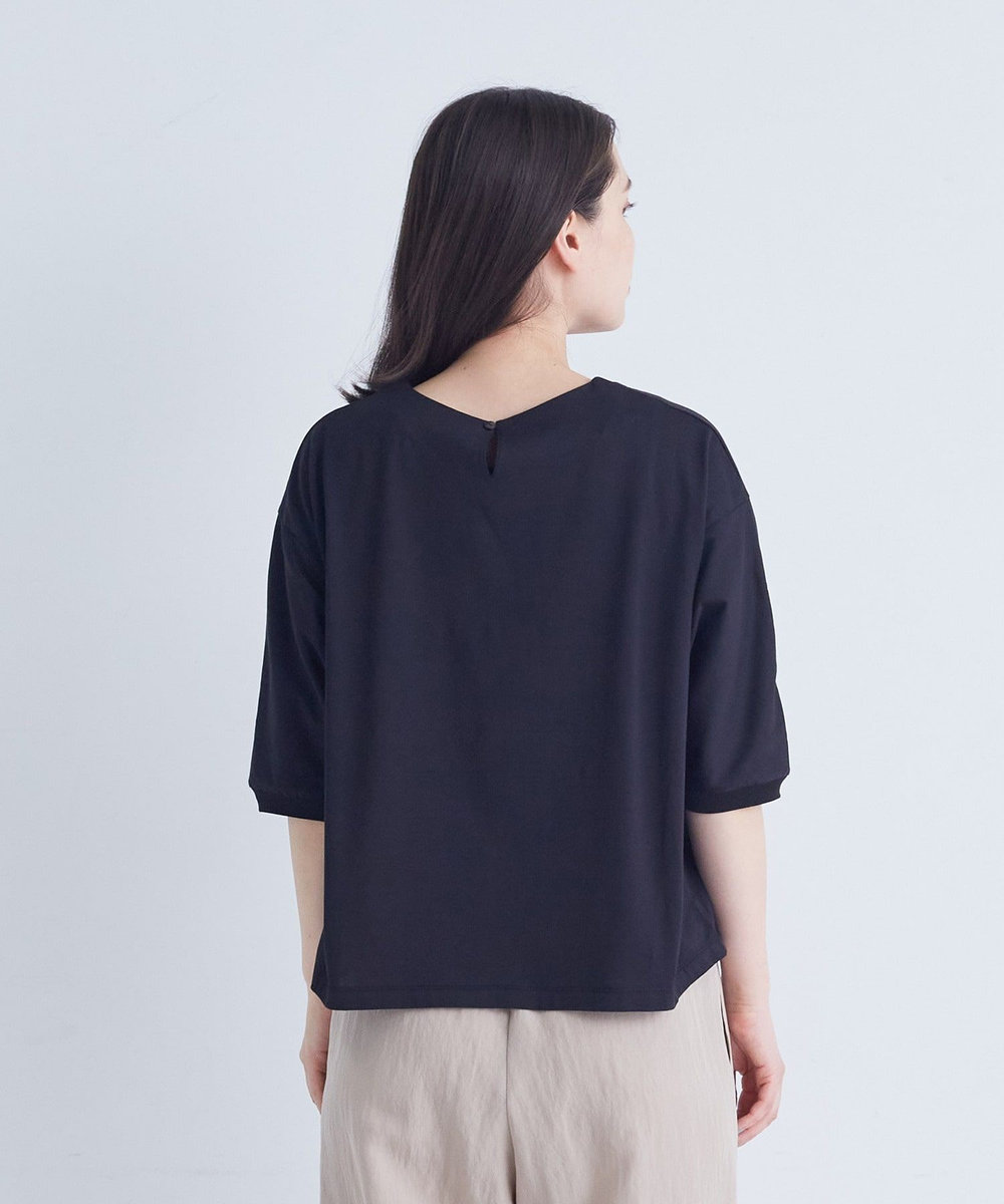 ADIEU TRISTESSE オフボディシルエットTシャツ ブラック