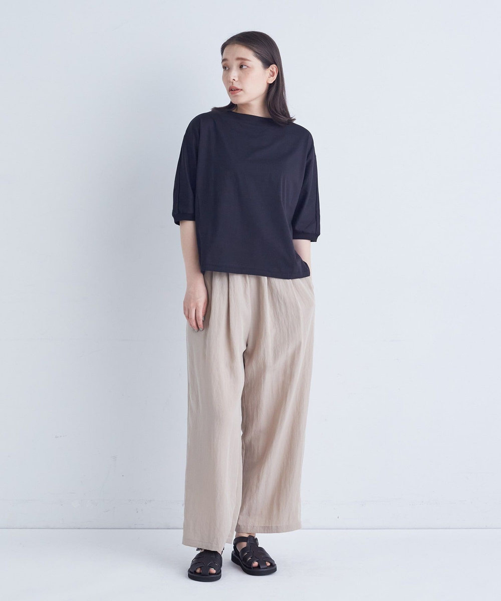 ADIEU TRISTESSE オフボディシルエットTシャツ ブラック