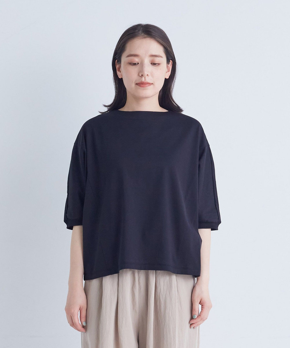 ADIEU TRISTESSE オフボディシルエットTシャツ ブラック