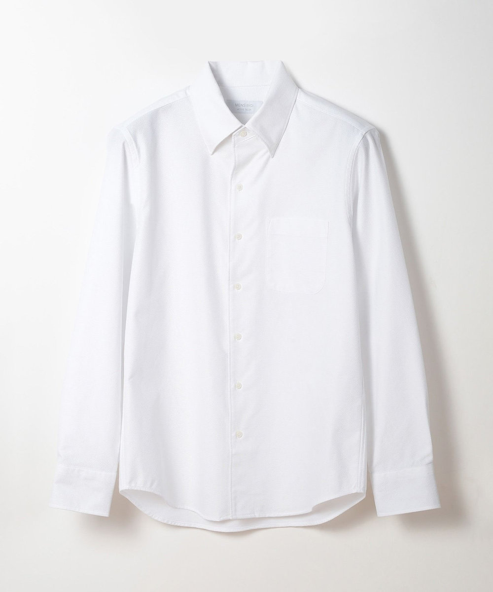 MEN'S BIGI 【ACTIVE TAILOR】COOLMAX絡み織ドレスシャツ ホワイト