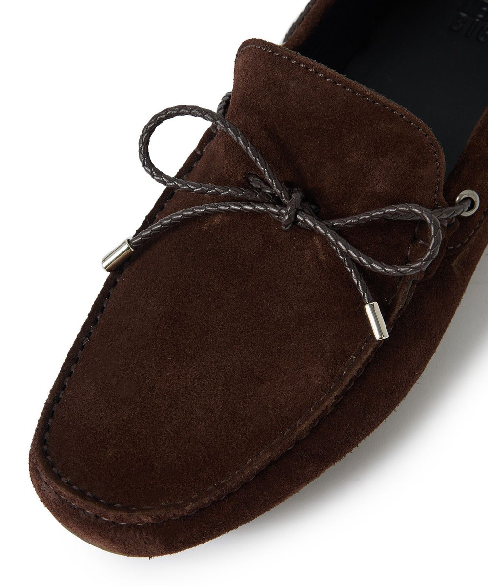 MEN'S BIGI レザードライビングシューズ ブラウン