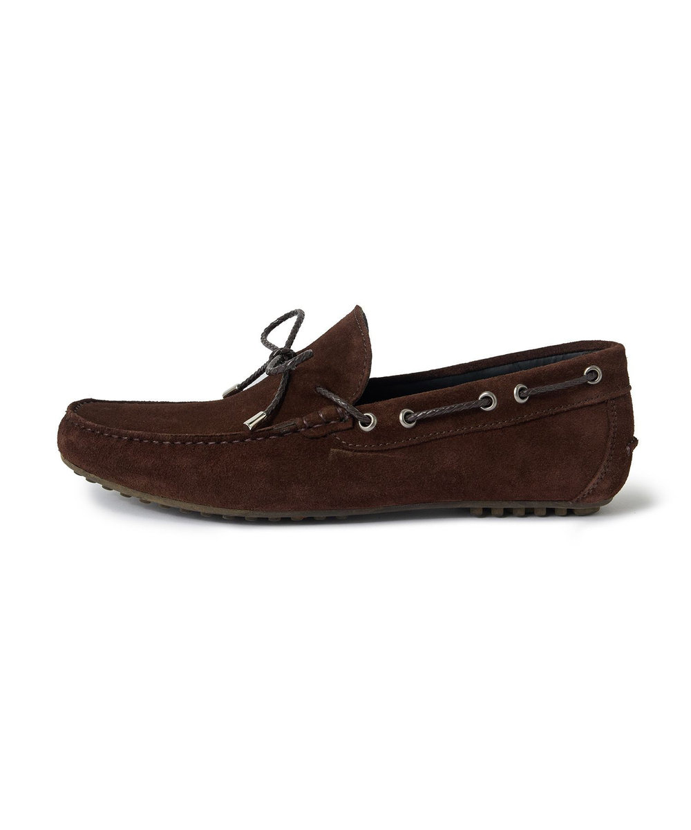 MEN'S BIGI レザードライビングシューズ ブラウン