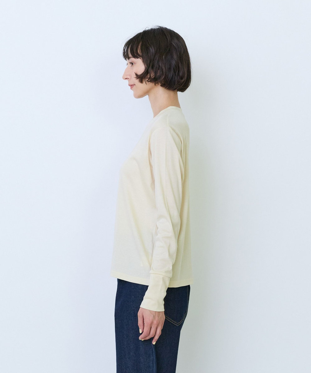 LOISIR フライス編みクルーネックプルオーバー キナリ