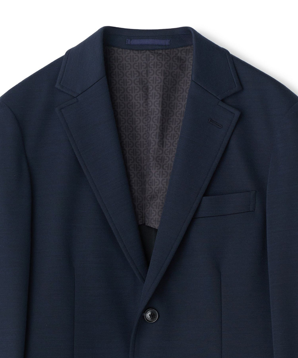MEN'S BIGI 《別注》COLE HAAN ウールブレンドシャイニーポンチセットアップジャケット ネイビー
