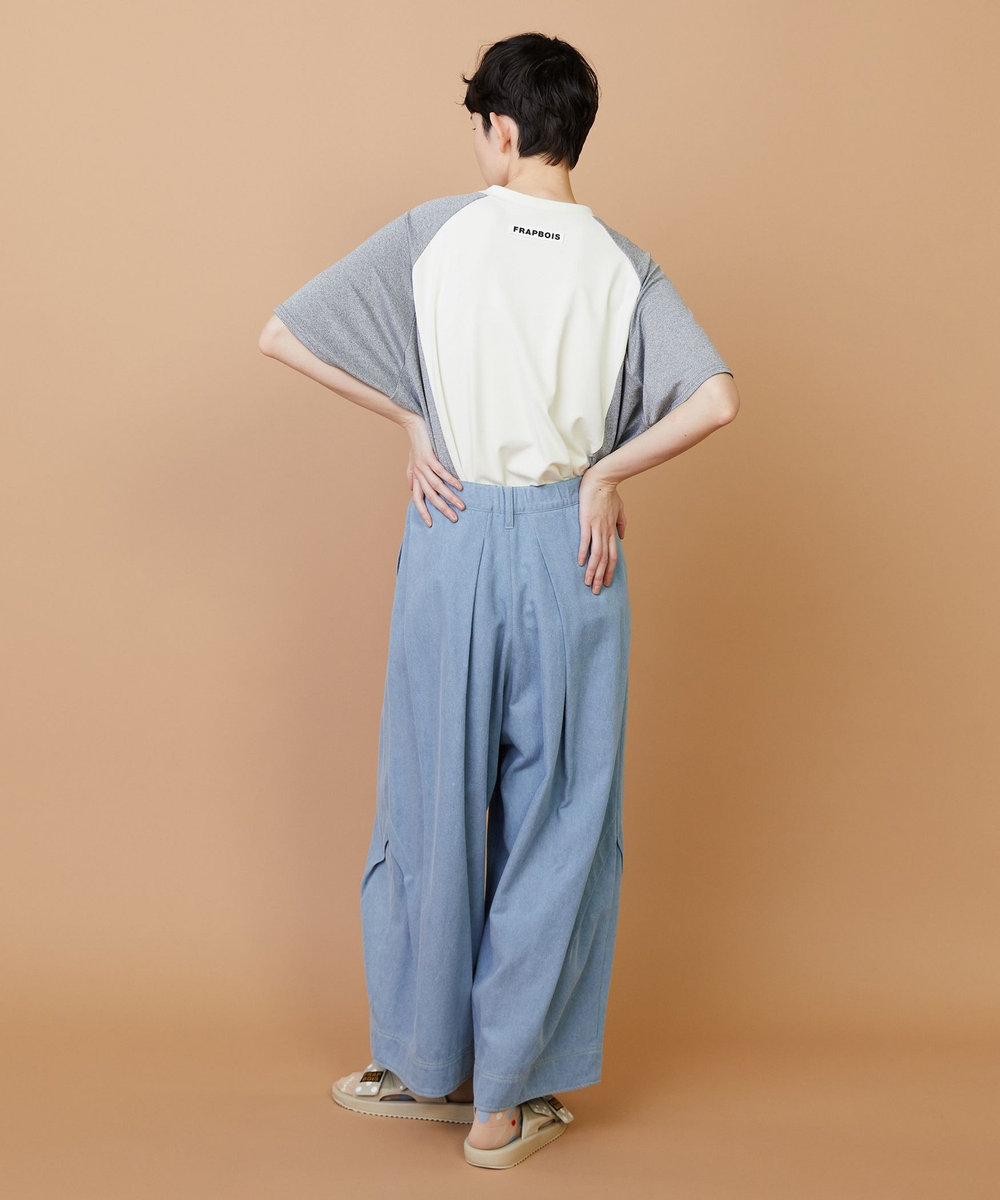 FRAPBOIS モイストデニム コクーンパンツ ブルー