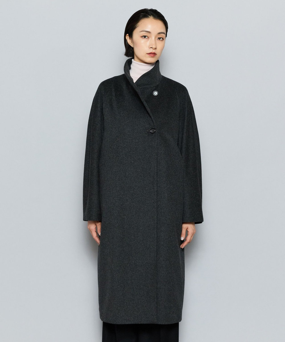 L'EQUIPE COUTURIER ピュアカシミヤコート チャコールグレー