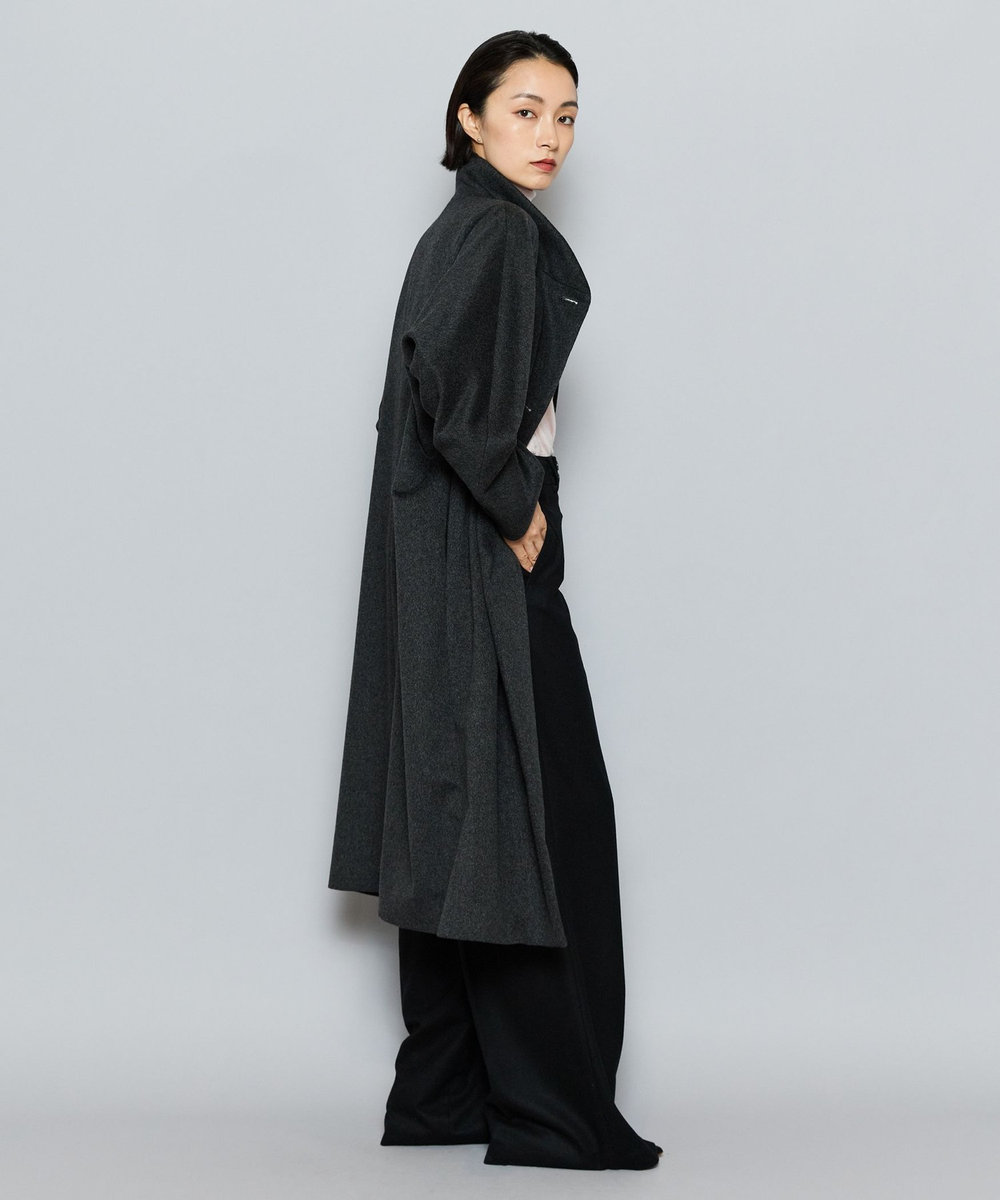 L'EQUIPE COUTURIER ピュアカシミヤコート チャコールグレー