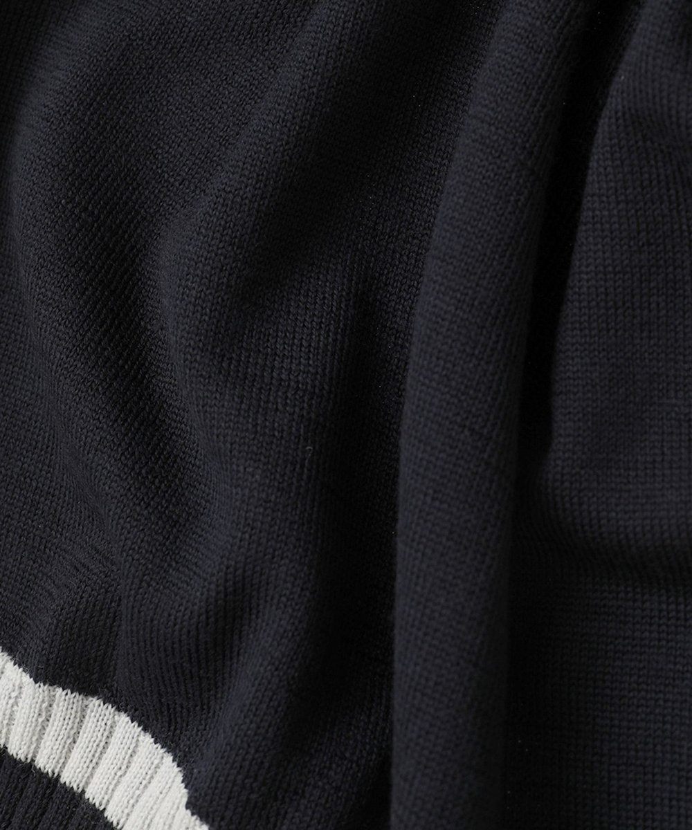 1er Arrondissement ＜tricot de papa（トリコ・デ・パパ）>スクールニットプルオーバー ネイビー
