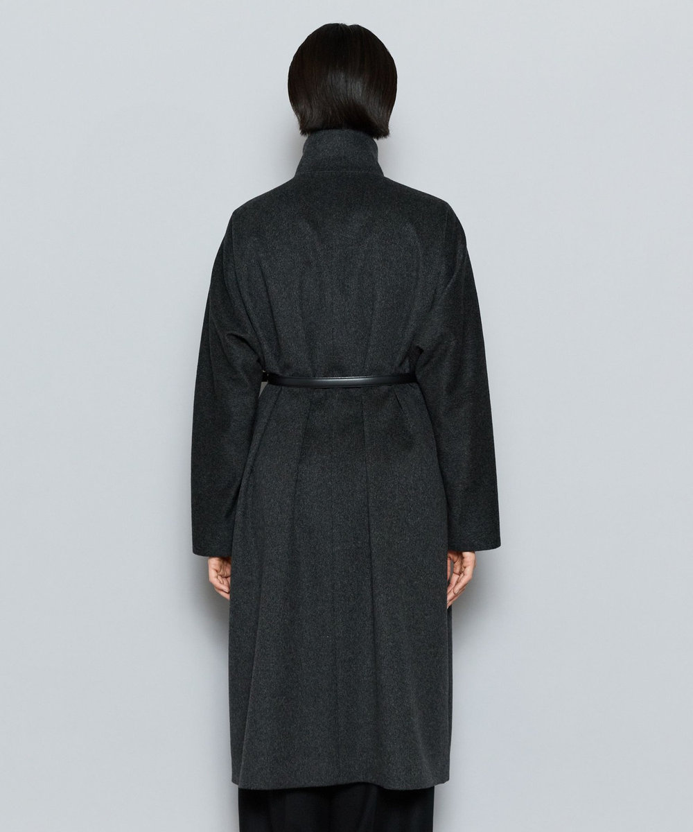 L'EQUIPE COUTURIER ピュアカシミヤコート チャコールグレー