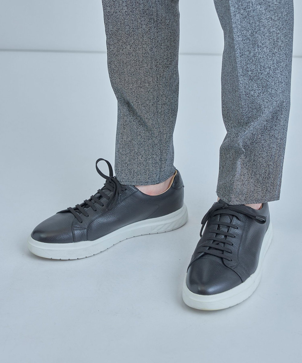 MEN'S BIGI 【MODELLO/モデロ】GORETEX 別注 レザースニーカー＜防水・抗菌・抗ウイルス加工・抗カビ・防臭・消臭＞ ブラック