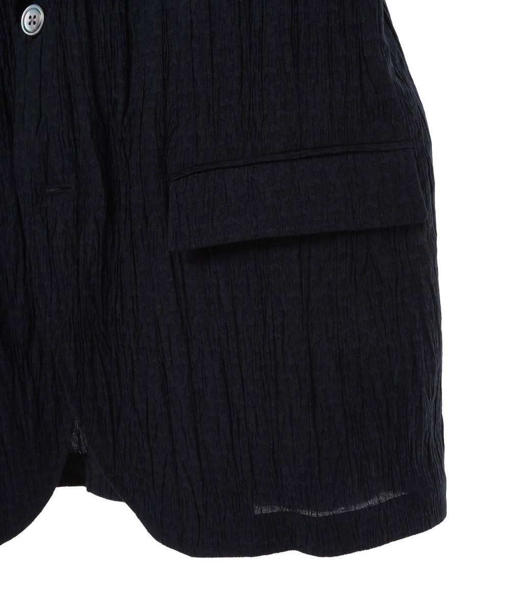 MEN'S BIGI 楊柳ジオメトリックプリントジャケット ネイビー