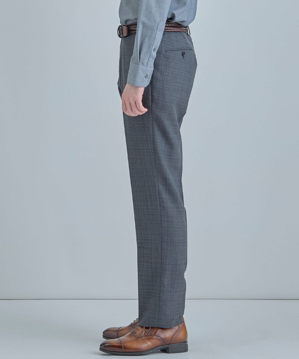 MEN'S BIGI ミックスヤーン/ホップサックスラックス グレー