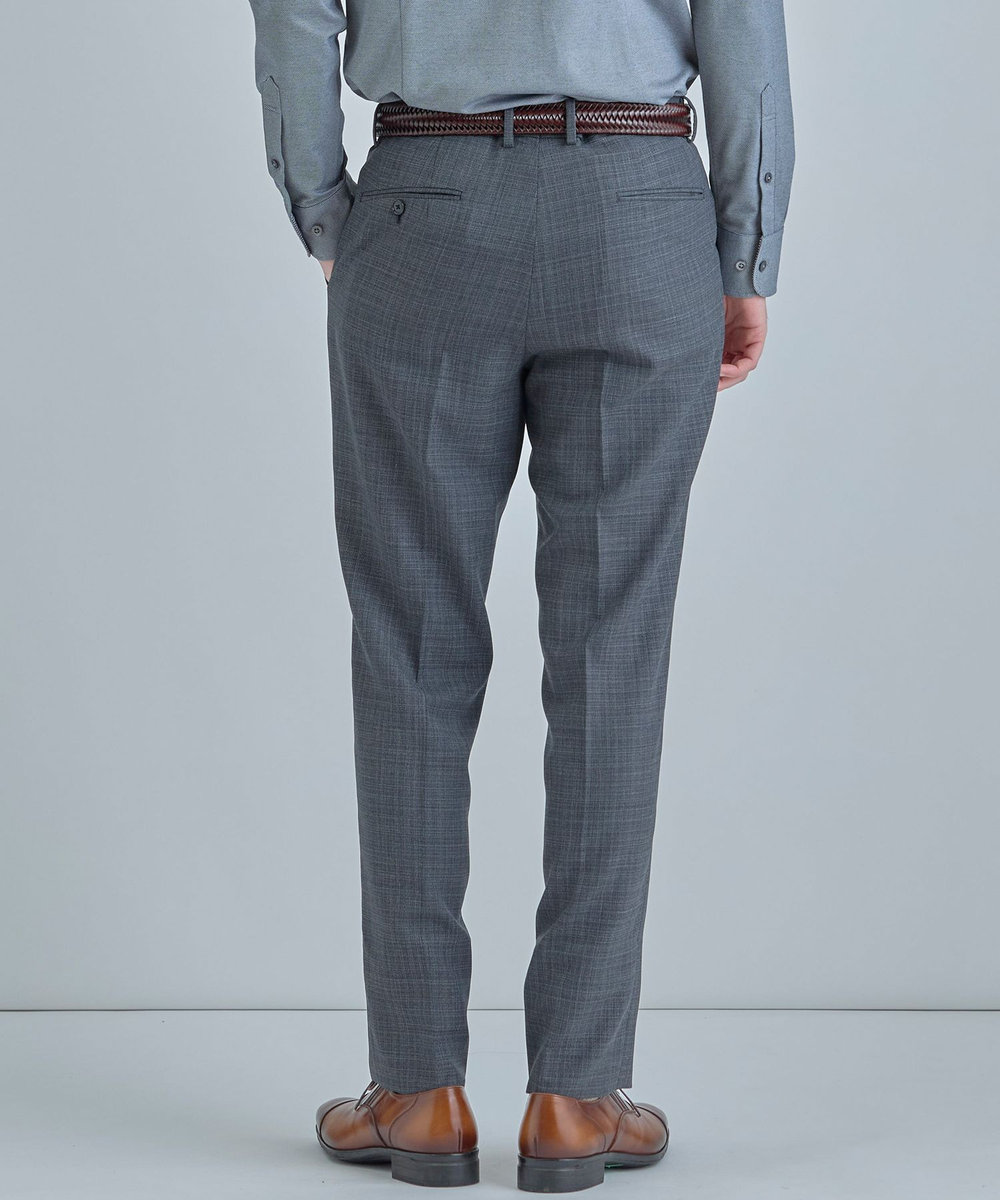 MEN'S BIGI ミックスヤーン/ホップサックスラックス グレー