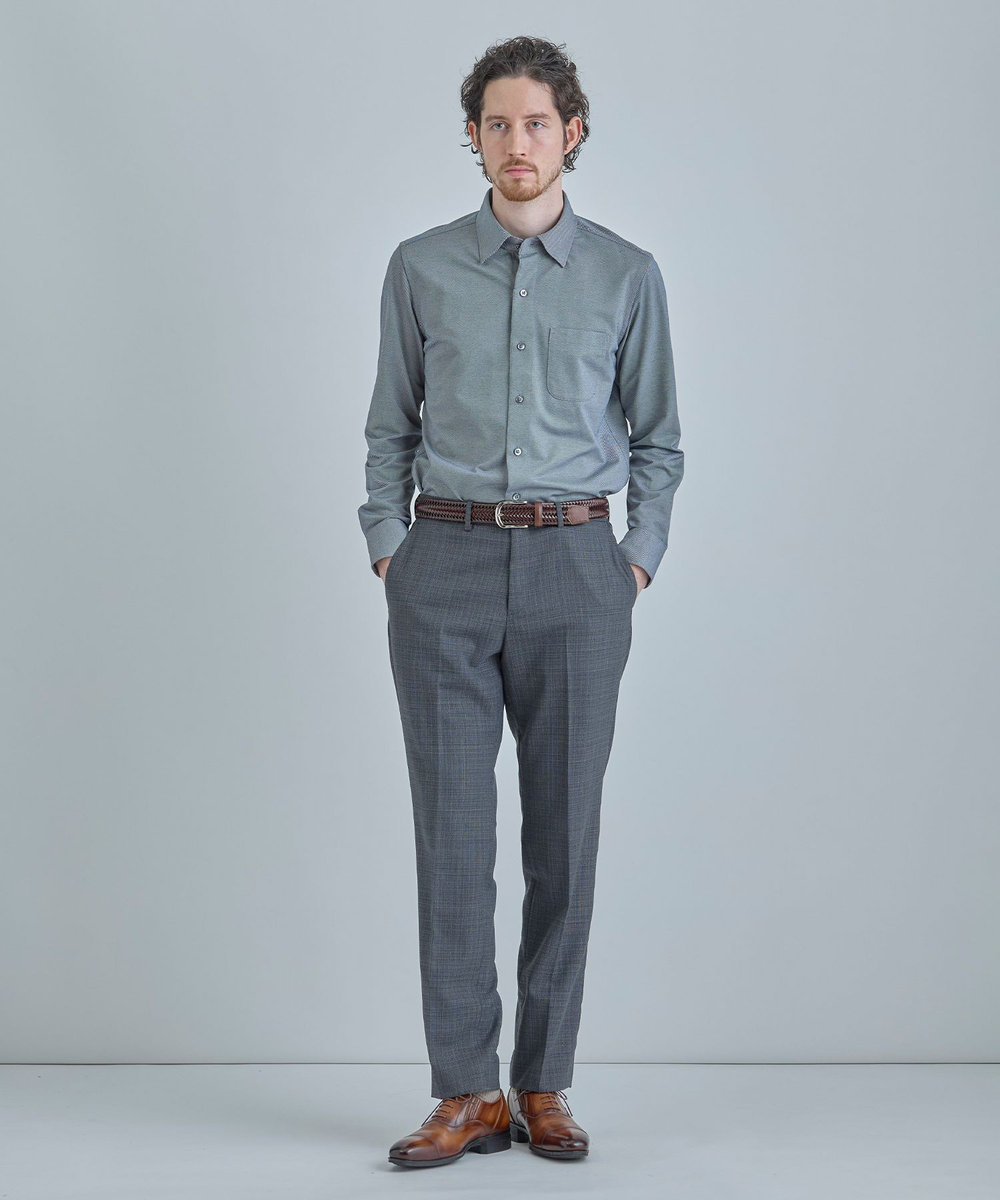 MEN'S BIGI ミックスヤーン/ホップサックスラックス グレー