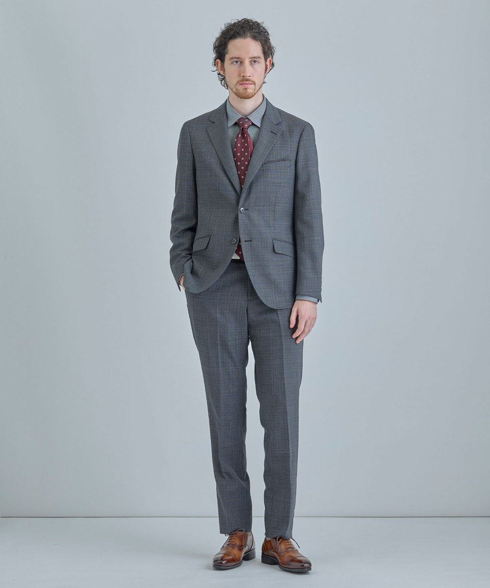 MEN'S BIGI ミックスヤーン/ホップサックスラックス グレー