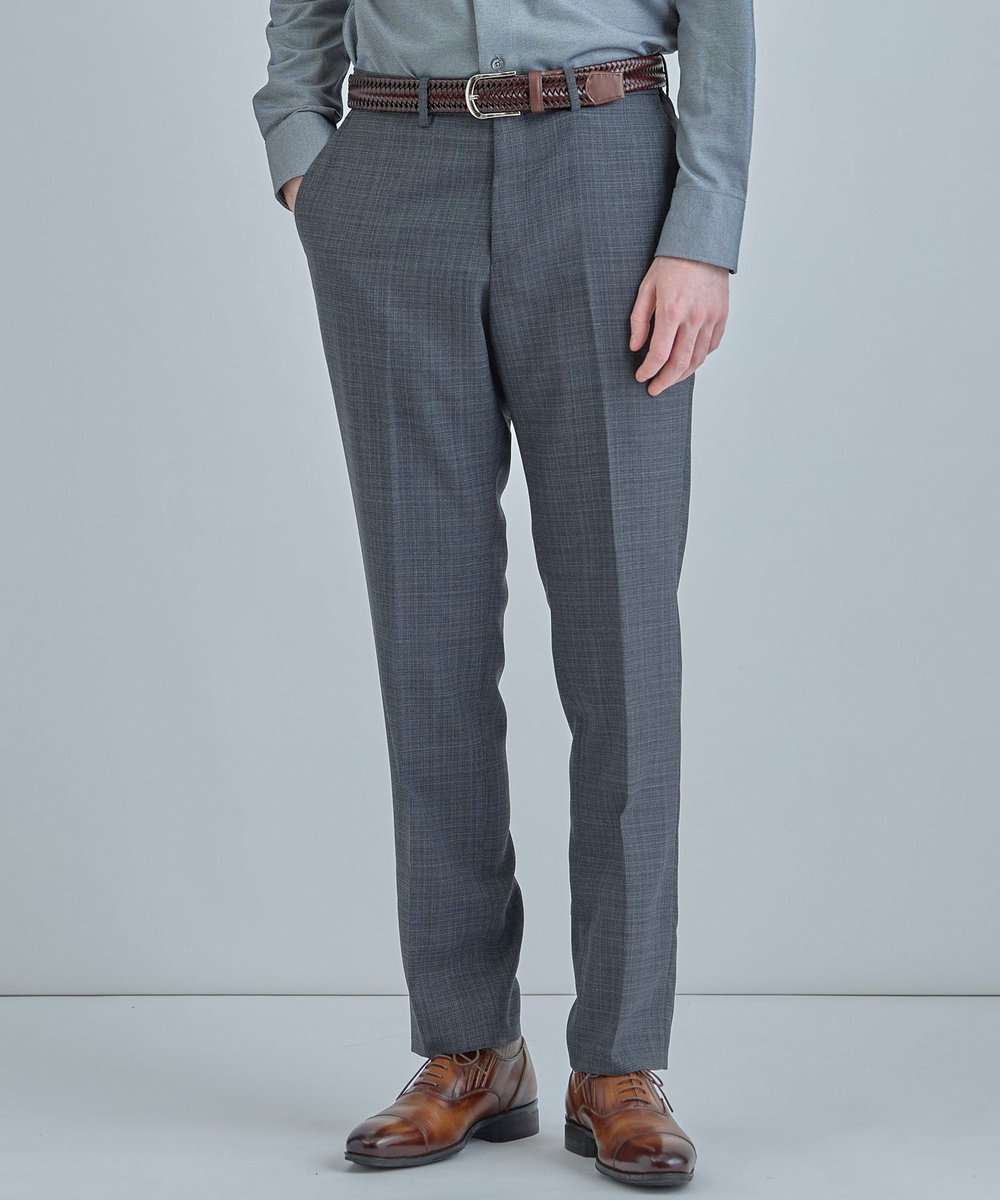 MEN'S BIGI ミックスヤーン/ホップサックスラックス グレー