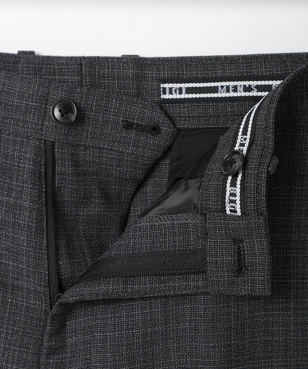 MEN'S BIGI 【ACTIVE TAILOR】ミックスヤーンスラックス グレー