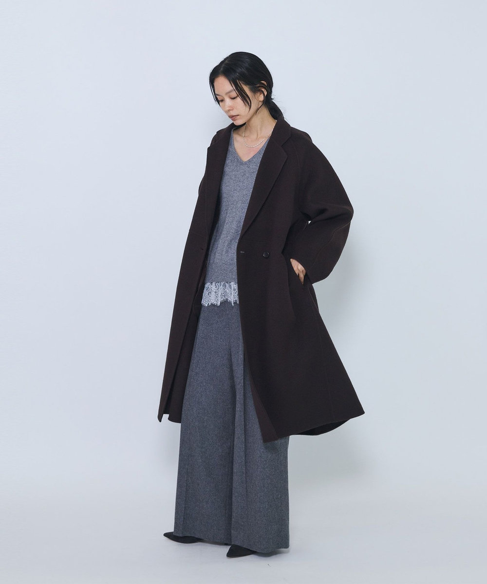 1er Arrondissement ラップリバーコート ブラウン