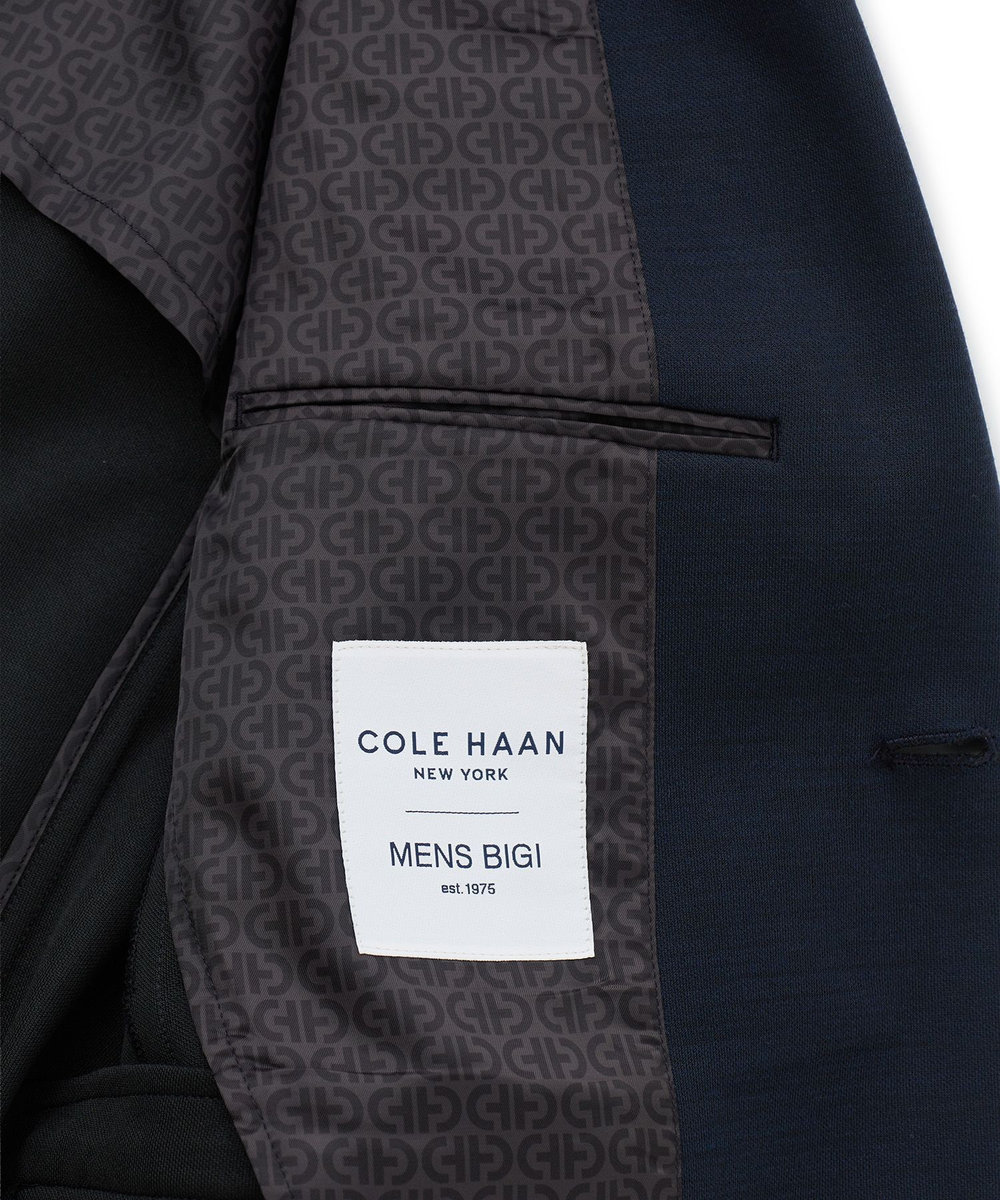 MEN'S BIGI 《別注》COLE HAAN ウールブレンドシャイニーポンチセットアップジャケット ネイビー