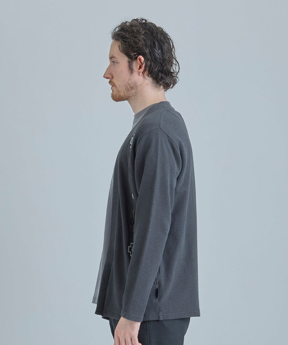MEN'S BIGI 【PENDLETON/ペンドルトン】別注 鹿の子刺繍カーディガン チャコールグレー