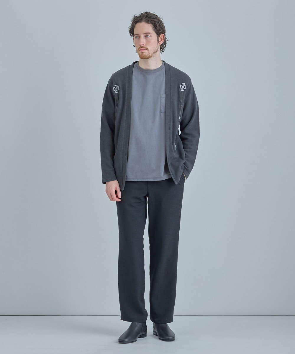 MEN'S BIGI 【PENDLETON/ペンドルトン】別注 鹿の子刺繍カーディガン チャコールグレー