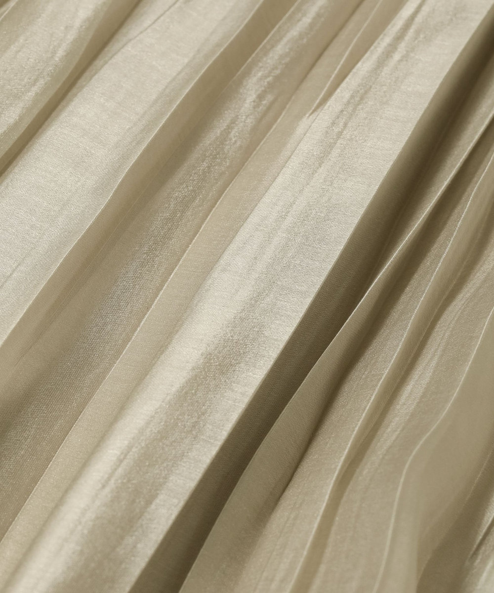 DÉPAREILLÉ TENCEL ORGANDY PLEATS SKIRT / テンセルオーガンジープリーツスカート ベージュ