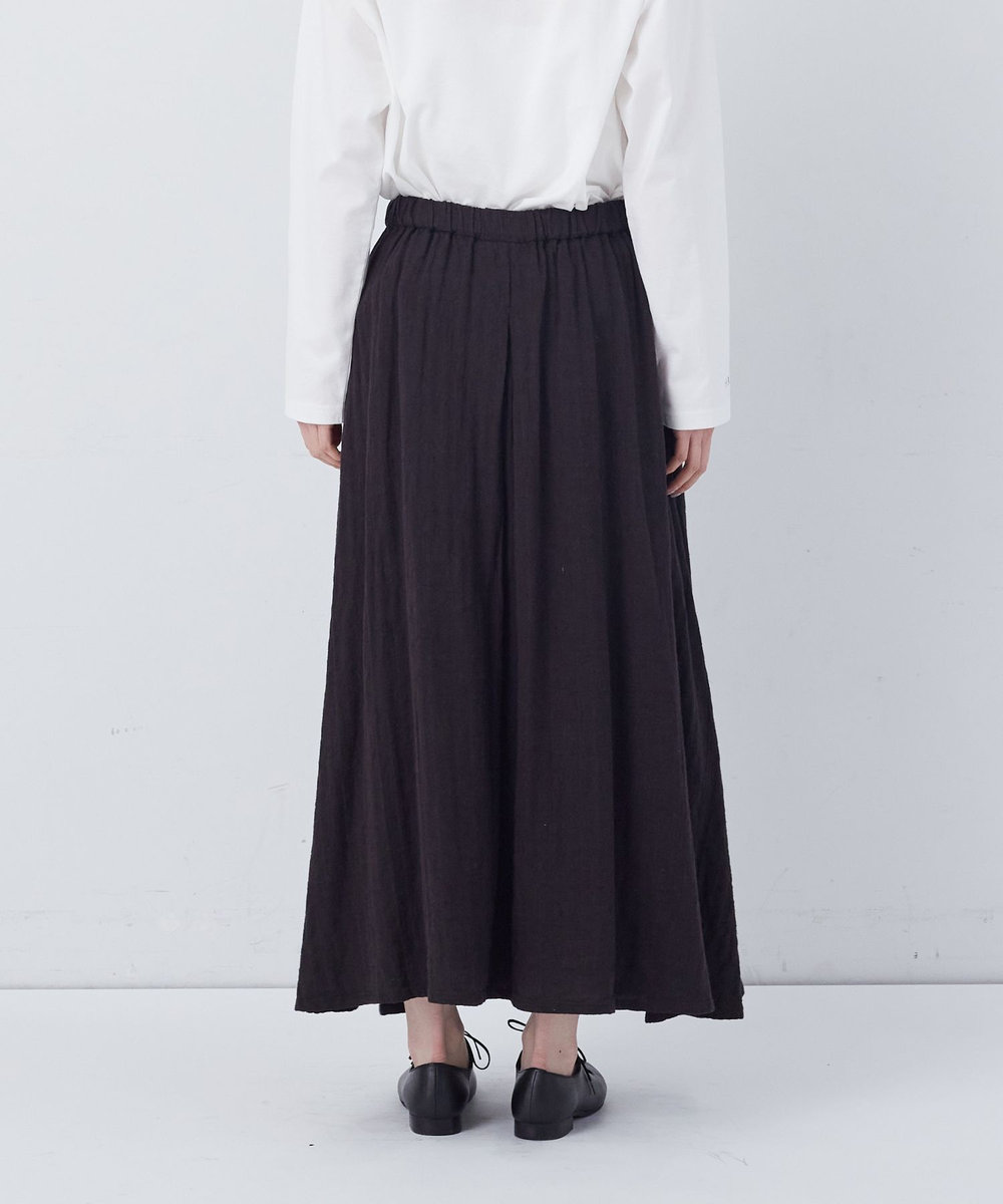 congés payés ADIEU TRISTESSE 【FAVE】タックAラインスカート ブラック系その他