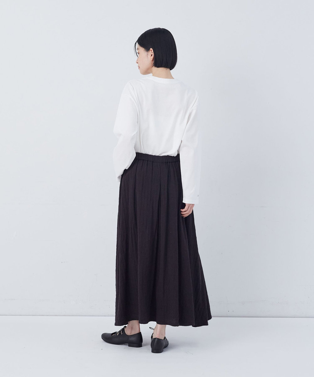 congés payés ADIEU TRISTESSE 【FAVE】タックAラインスカート ブラック系その他