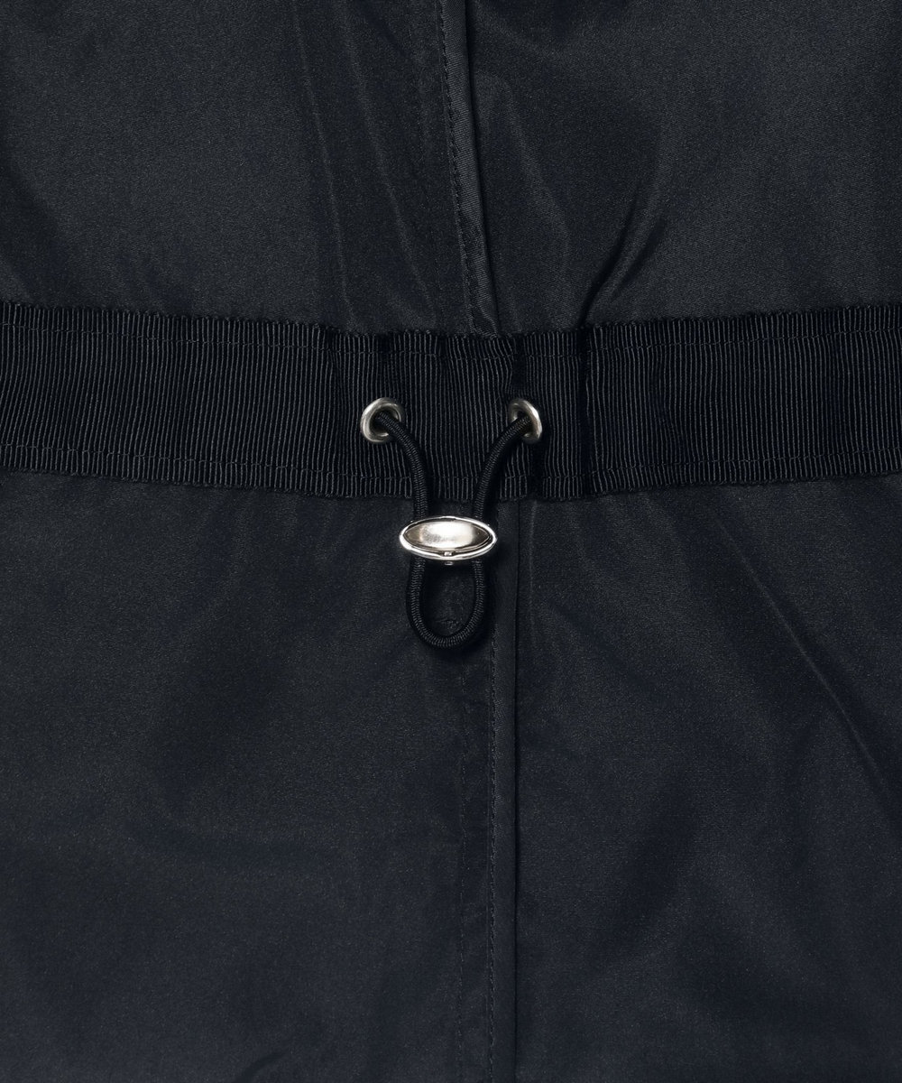 DÉPAREILLÉ TAFFETA GATHER NO COLLAR JACKET / タフタギャザーノーカラージャケット ネイビー