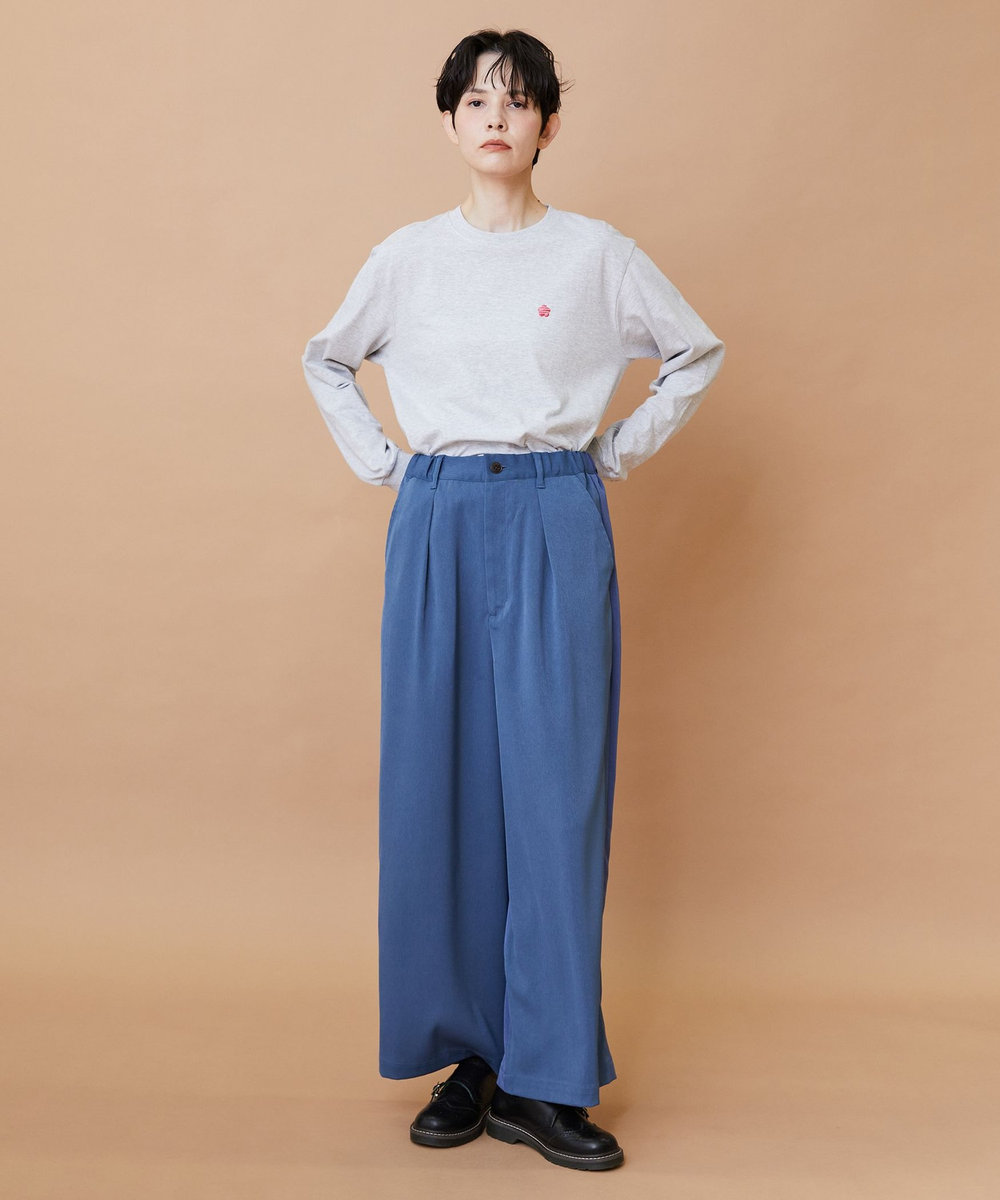 FRAPBOIS トーンギャバ パンツ ネイビー