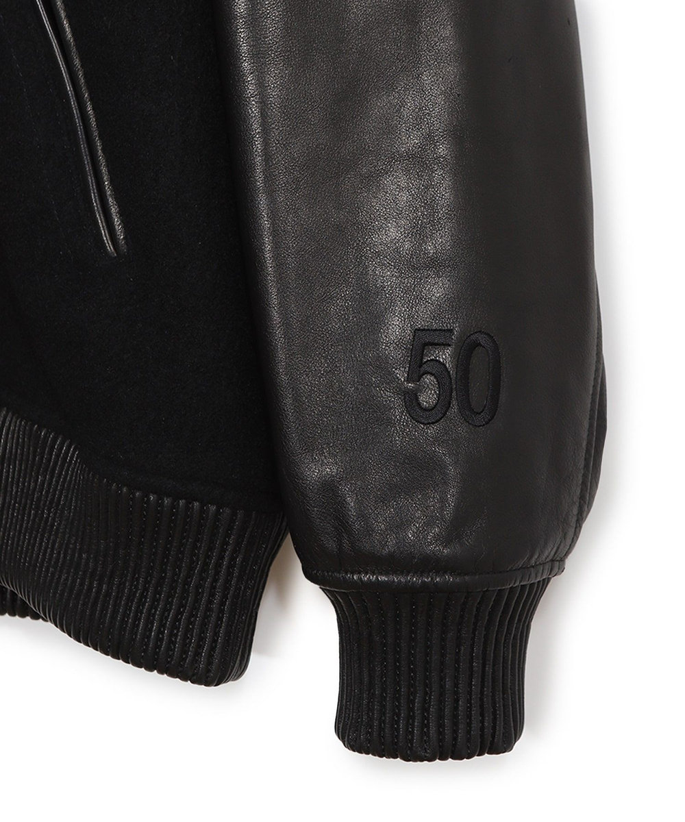 MEN'S BIGI 【50th Anniv . 菊池武夫】WOOLMELTON STADIUM JAMPER ブラック