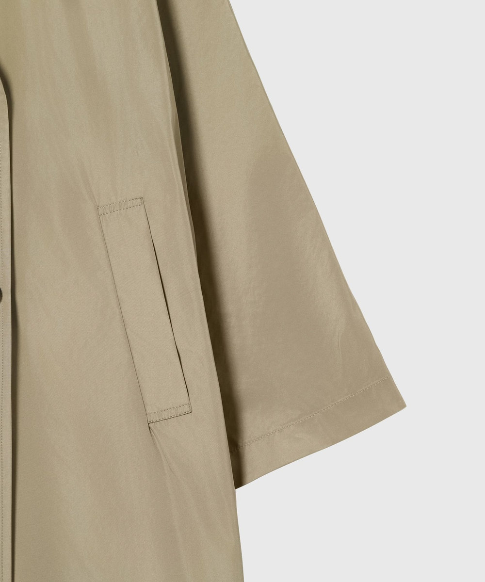 DÉPAREILLÉ TAFFETA PONCHO COAT / タフタポンチョコート ベージュ