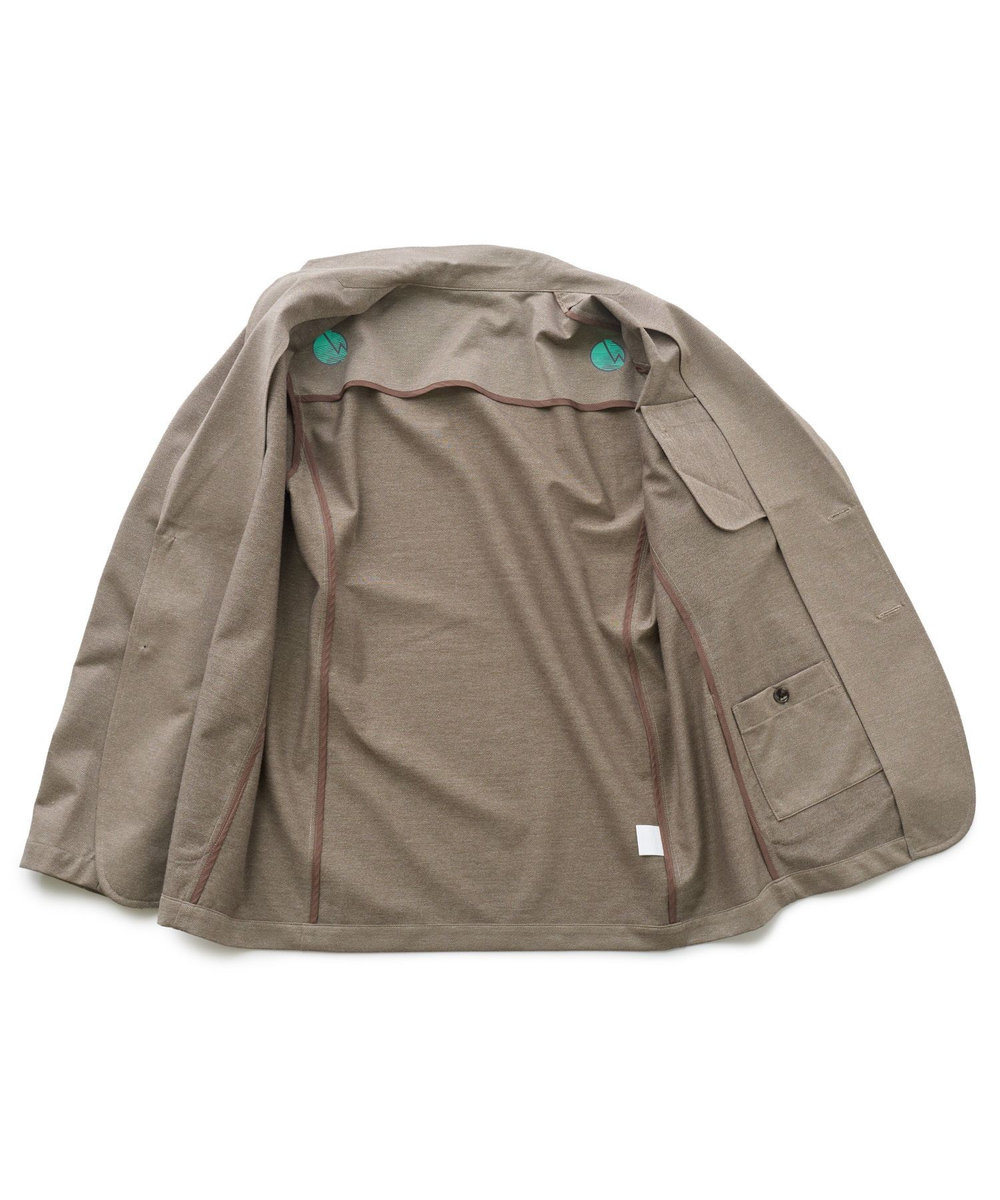 MEN'S BIGI Begin6月号掲載【COVEROSS W/カバロスダブル】別注 リカバリーセットアップジャケット＜血行促進/抗酸化作用/遠赤外線効果/ストレッチ＞ ベージュ