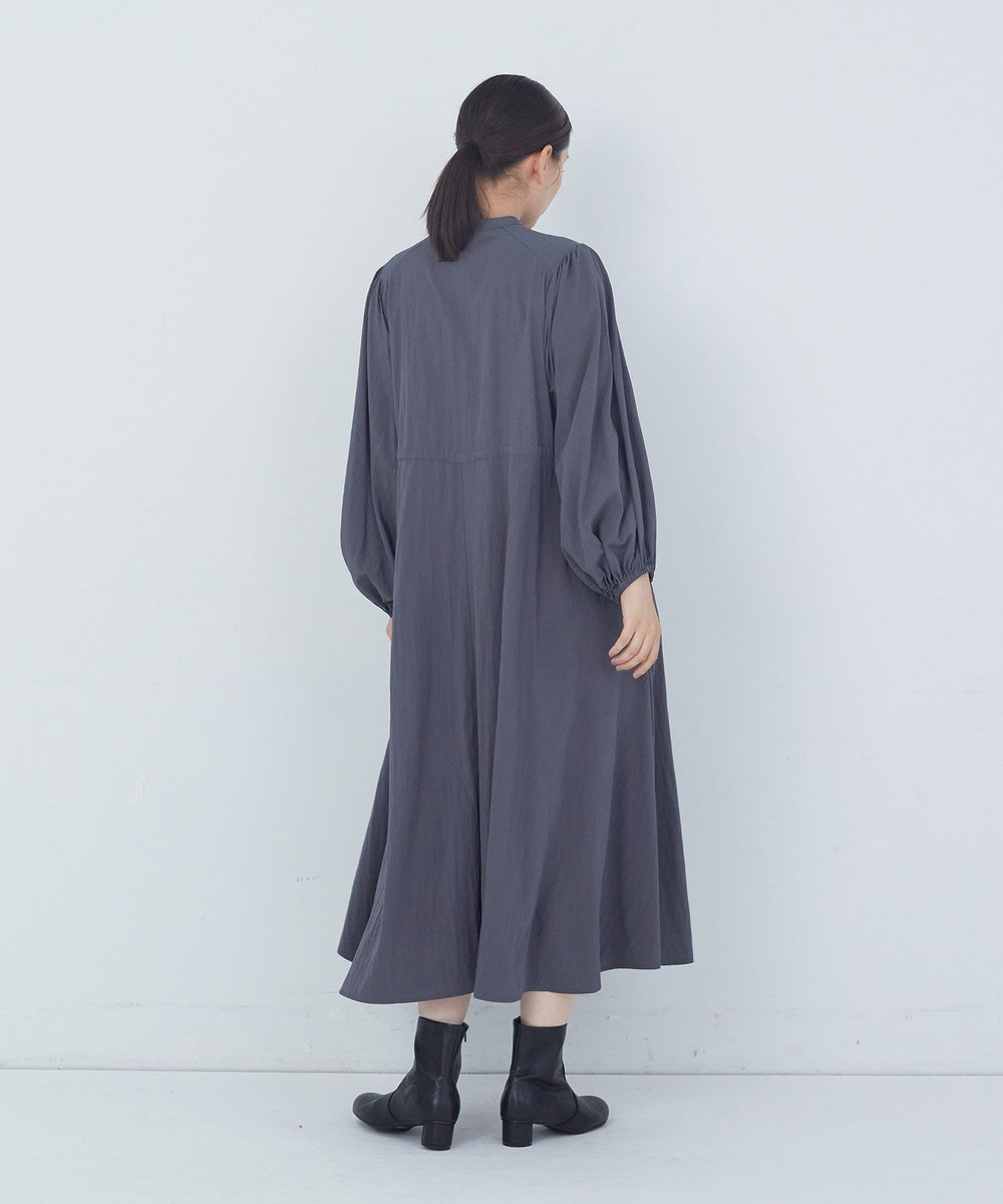 ADIEU TRISTESSE レーヨンナイロンワンピース チャコールグレー