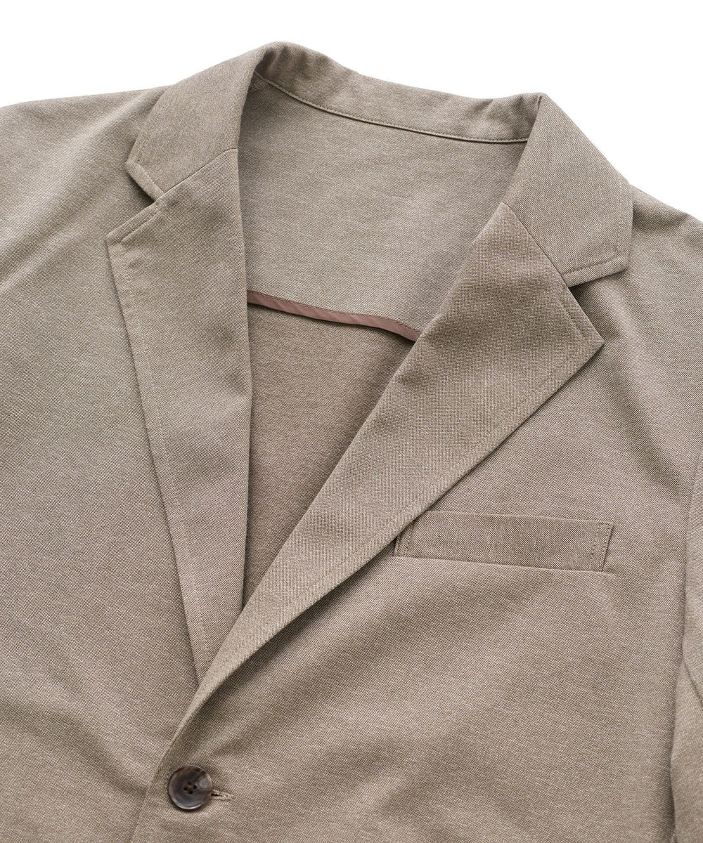 MEN'S BIGI Begin6月号掲載【COVEROSS W/カバロスダブル】別注 リカバリーセットアップジャケット＜血行促進/抗酸化作用/遠赤外線効果/ストレッチ＞ ベージュ